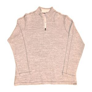 Eddie Bauer Men's Grey Sweatshirt Pullover 1/4 Zip | Size L